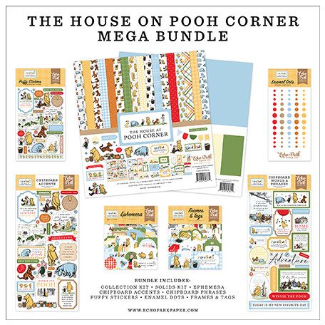 Echo Park The House At Pooh Corner Scrapbook alkotócsomag 12" (30 cm) Mega Bundle (1 csomag)