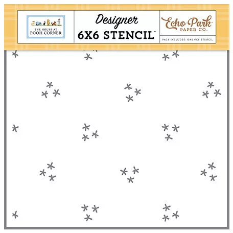 Echo Park The House At Pooh Corner Friendship Flowers Stencil  Stencil 6" (15 cm) Designer Stencil (1 db)