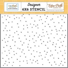   Echo Park The House At Pooh Corner Favorite Day Dots Stencil  Stencil 6" (15 cm) Designer Stencil (1 db)