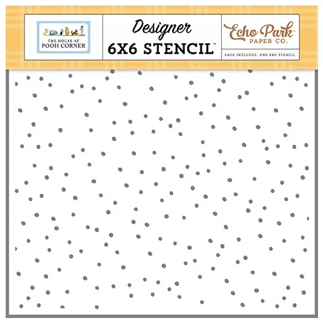 Echo Park The House At Pooh Corner Favorite Day Dots Stencil  Stencil 6" (15 cm) Designer Stencil (1 db)