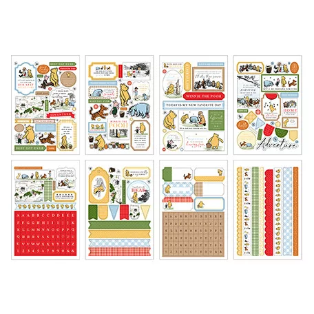 Echo Park The House At Pooh Corner Matrica készlet Sticker Book (16 ív)