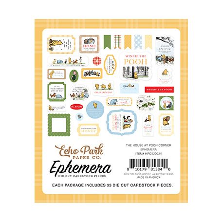 Echo Park The House At Pooh Corner Kivágatok Ephemera (1 csomag)