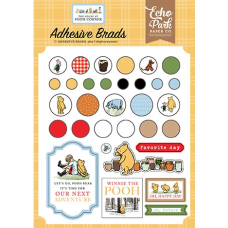 Echo Park The House At Pooh Corner Díszítőelem Adhesive Brads (1 csomag)