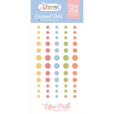 Echo Park Bunnies And Baskets Díszítőelem Enamel Dots (1 csomag)