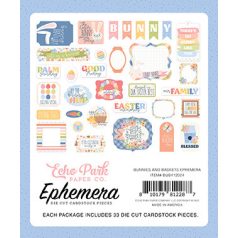 Echo Park Bunnies And Baskets Kivágatok Ephemera (1 csomag)