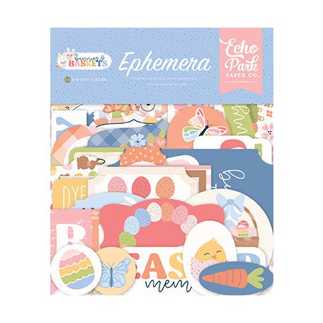 Echo Park Bunnies And Baskets Kivágatok Ephemera (1 csomag)