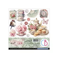   Ciao Bella Timeless Moments Kivágóív készlet 6" (15 cm) Fussy Cut Pad (24 ív)