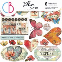   Ciao Bella Majestic Dream Vellum kivágóív készlet 6" (15 cm) Vellum Fussy Cut (6 ív)