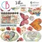Ciao Bella Majestic Dream Vellum kivágóív készlet 6" (15 cm) Vellum Fussy Cut (6 ív)