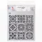Ciao Bella Tiles Palette Stencil 8"x8" (20x20cm) Stencil Home Deco (1 db)