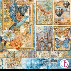   Ciao Bella Esprit de Voyage Scrapbook papírkészlet 12" (30 cm) Paper Pad (12 ív)