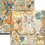   Ciao Bella Esprit de Voyage Scrapbook papírkészlet 12" (30 cm) Paper Pad (12 ív)