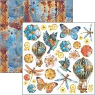 Ciao Bella Esprit de Voyage Scrapbook papírkészlet 12" (30 cm) Paper Pad (12 ív)