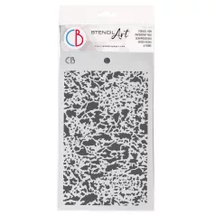   Ciao Bella Esprit de Voyage Stencil 5"x8" (13x20cm) Oxidized Surface Texture Stencil (1 db)