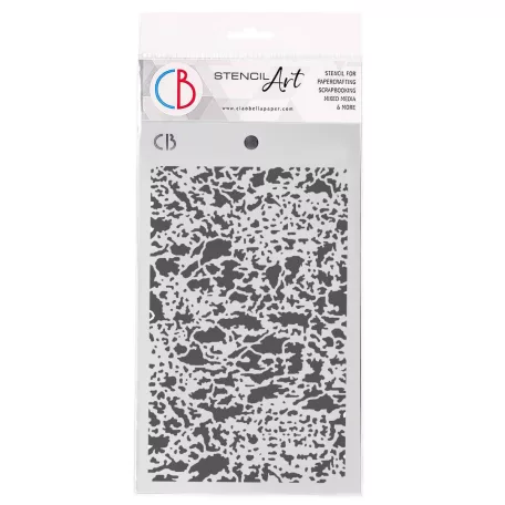 Ciao Bella Esprit de Voyage Stencil 5"x8" (13x20cm) Oxidized Surface Texture Stencil (1 db)