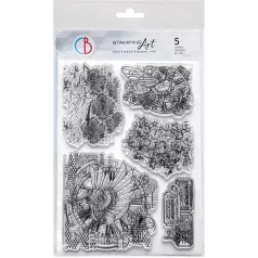   Ciao Bella Esprit de Voyage Szilikonbélyegző 8"x8" Mechanical Marvels Clear Stamp Set (1 csomag)