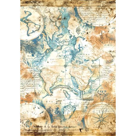 Ciao Bella Esprit de Voyage Vellum papírkészlet A4 Vellum Paper Patterns (6 ív)