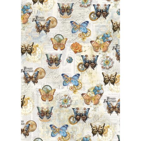 Ciao Bella Esprit de Voyage Vellum papírkészlet A4 Vellum Paper Patterns (6 ív)