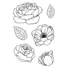 Jane's Doodles Bloom Szilikonbélyegző Clear Stamp Set (1 csomag)