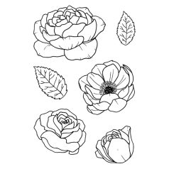   Jane's Doodles Bloom Szilikonbélyegző Clear Stamp Set (1 csomag)