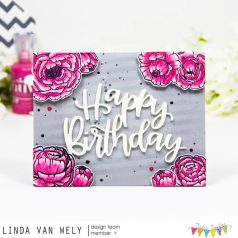   Jane's Doodles Peony Szilikonbélyegző Clear Stamp Set (1 csomag)