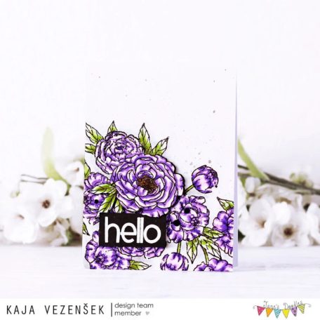 Jane's Doodles Peony Szilikonbélyegző Clear Stamp Set (1 csomag)