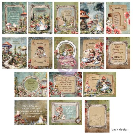Prima Marketing Return To Wonderland Komment kártya 3"x4" Journaling Cards (45 lap)