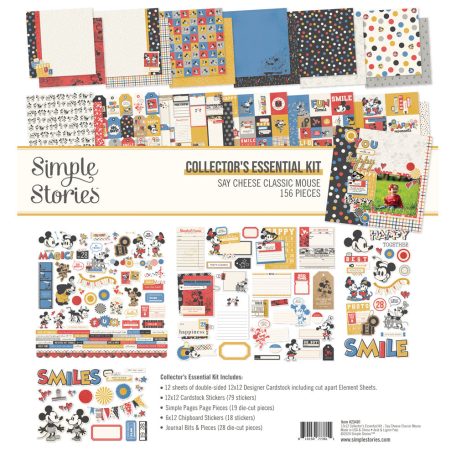 Simple Stories Say Cheese Classic Mouse Scrapbook papírkészlet Collector's Essential Kit 12" (30 cm) 1 csomag