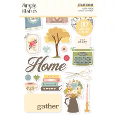 Simple Stories Front Porch Matrica Sticker Book 12 ív