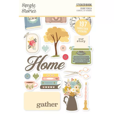 Simple Stories Front Porch Matrica Sticker Book 12 ív