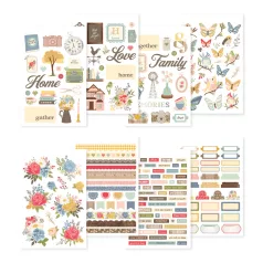 Simple Stories Front Porch Matrica Sticker Book 12 ív