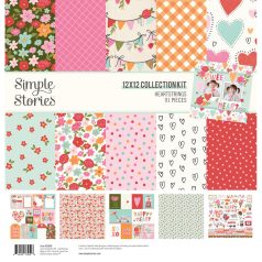   Simple Stories Heartstrings Scrapbook papírkészlet Collection Kit 12" (30 cm) 1 csomag