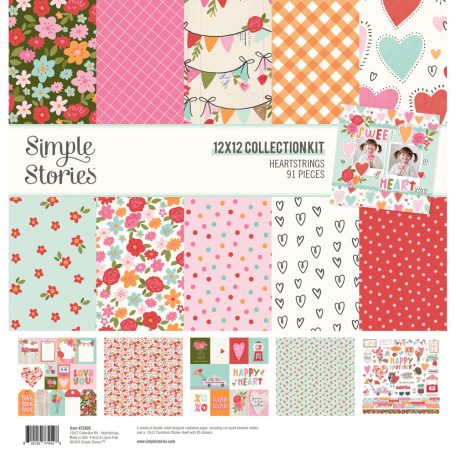 Simple Stories Heartstrings Scrapbook papírkészlet Collection Kit 12" (30 cm) 1 csomag