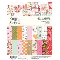   Simple Stories Heartstrings Papírkészlet Paper Pad 6"x8" 24 lap