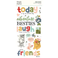   Simple Stories Say Cheese Classic Pooh Matrica Foam Stickers 2 ív