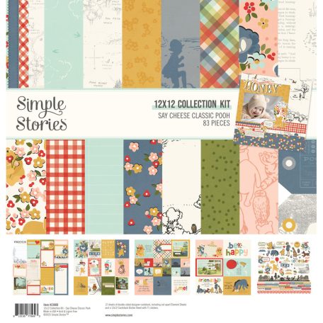 Simple Stories Say Cheese Classic Pooh Scrapbook papírkészlet Collection Kit 12" (30 cm) 1 csomag