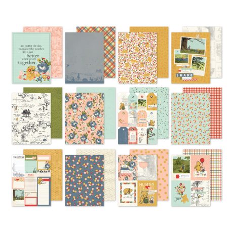 Simple Stories Say Cheese Classic Pooh Papírkészlet Paper Pad 6"x8" 24 lap