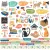 Simple Stories Fur Baby Cat Matrica Cardstock Stickers 12" (30 cm) 1 ív