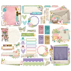   Simple Stories Simple Vintage Flower Shoppe Kivágatok Ephemera 1 csomag