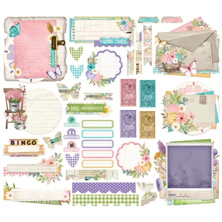 Simple Stories Simple Vintage Flower Shoppe Kivágatok Ephemera 1 csomag