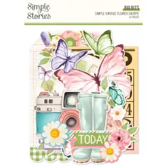   Simple Stories Simple Vintage Flower Shoppe Kivágatok Big Bits & Pieces 1 csomag