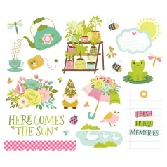   Simple Stories Tea Garden Kivágatok Big Bits & Pieces 1 csomag