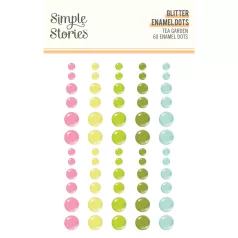 Simple Stories Tea Garden Díszítőelem Enamel Dots 1 ív