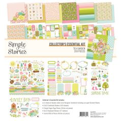   Simple Stories Tea Garden Scrapbook papírkészlet Collector's Essential Kit 12" (30 cm) 1 csomag