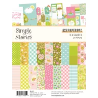   Simple Stories Tea Garden Papírkészlet Paper Pad 6"x8" 24 lap