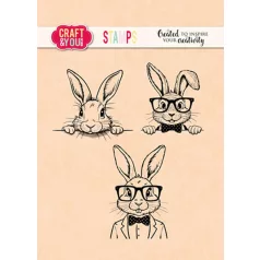   Craft & You Szilikonbélyegző Funny Bunnies Clear Stamps (1 db)
