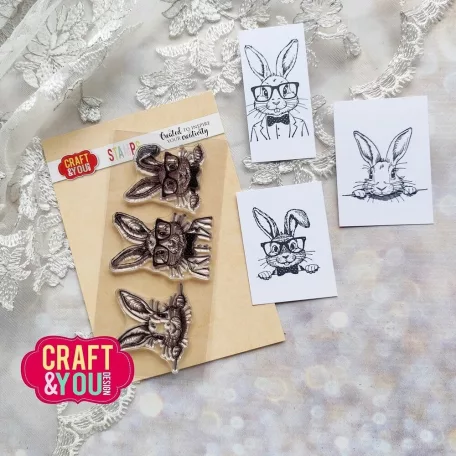 Craft & You Szilikonbélyegző Funny Bunnies Clear Stamps (1 db)