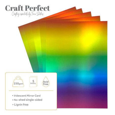 Tonic Studios Tükörkarton A4 Rainbow Hue Mirror Card (5 ív)