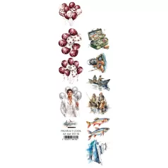   Alchemy of Art Kivágóív 30cm x 5cm Adventure Men 02 Extras to Cut (1 ív)