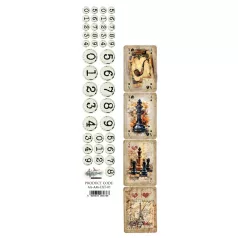   Alchemy of Art Kivágóív 30cm x 5cm Adventure Men 01 Extras to Cut (1 ív)